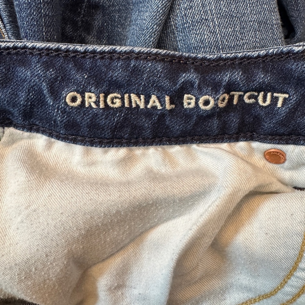 MENS AE American Eagle Outfitters dark faded Blue Jeans BOOTCUT 31 x32 - Picture 5 of 6